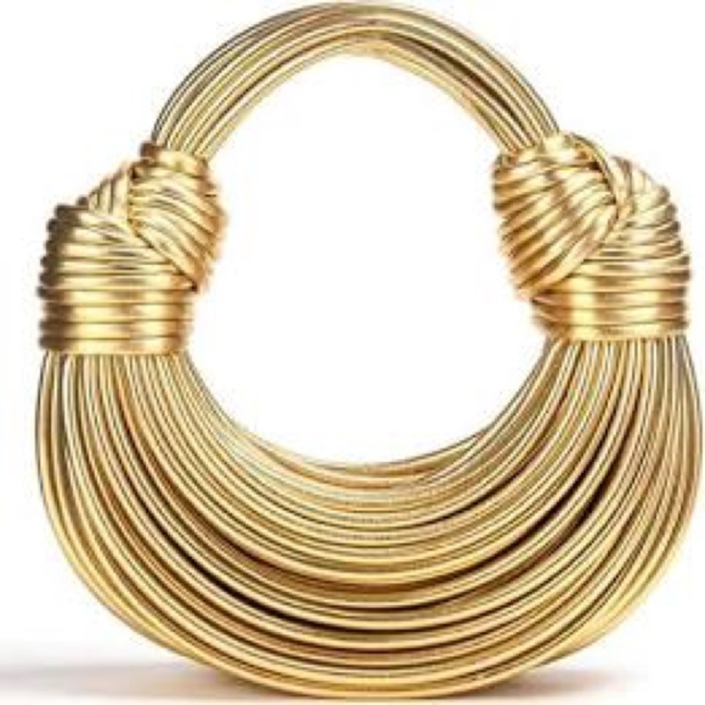 💋Luxe Gold Metallic - Mini Tubular Sphagetti Knot